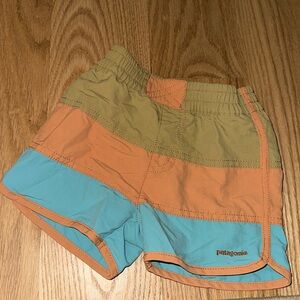 Patagonia toddler swim trunks.
